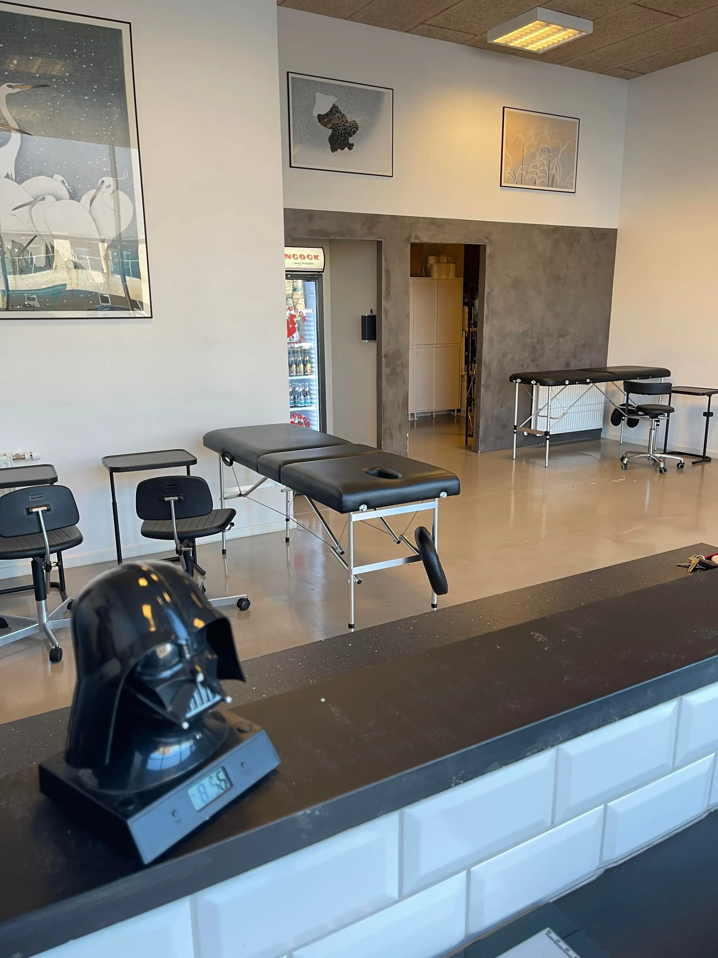 Arbejdsområdet i Dead Swallow Tattoo i Skive